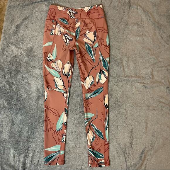 CALIA by Carrie Underwood Pink Floral Energize 7/8 Active Leggings Size Small - Picture 10 of 10